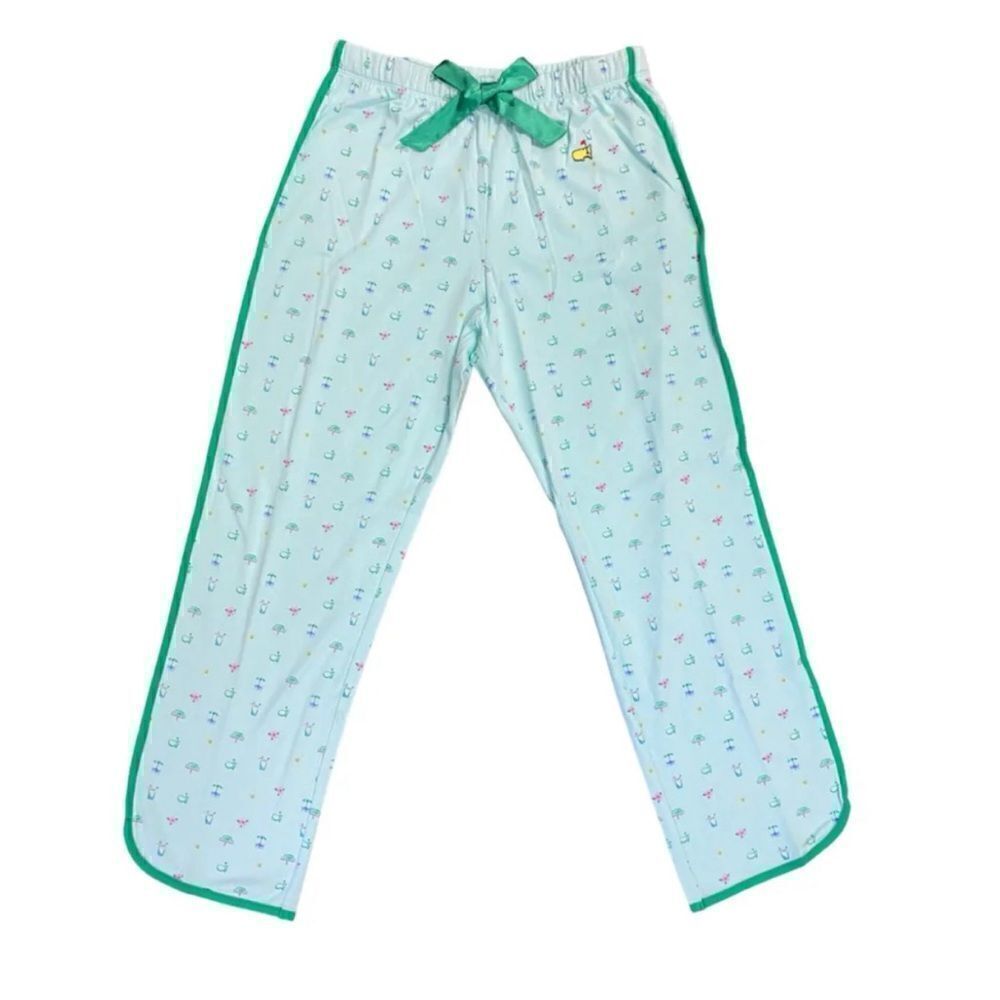 Masters  Magnolia Lane Light Green Augusta Icons Pajama Lounge Pants Size S